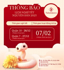 THÔNG BÁO LỊCH NGHỈ TẾT NGUYÊN ĐÁN ẤT TỴ VÀ THỜI GIAN HOẠT ĐỘNG TRỞ LẠI