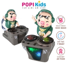 Đồ Chơi Chú Heo Chơi DJ – Nhún Nhảy Theo Nhạc Vui Nhộn, Đèn Sáng Màu, Phát Triển Kỹ Năng Thính Giác Cho Bé- POPIKIDS