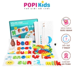 Đồ Chơi Giáo Dục Thông Minh Spelling Game Ghép Từ Tiếng Anh Theo Thẻ Giúp Bé Phát Triển Ngôn Ngữ -POPIKIDS