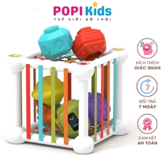 Đồ Chơi Hộp Thả Hình Khối Cho Bé 1 2 3 Tuổi – Rèn Luyện Trí Thông Minh, Giáo Dục Montessori Cao Cấp -POPIKIDS