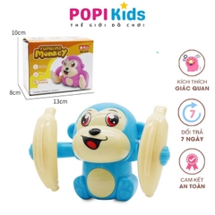 Đồ Chơi Con Khỉ Nhào Lộn Giải Trí Cho Trẻ Em – Khỉ Con Xoay 360 Độ Có Nhạc Và Đèn Đáng Yêu -POPIKIDS