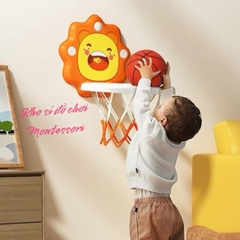 Bóng Rổ Treo Tường Cho Bé Hình Sư Tử Dễ Thương – Trò Chơi Thể Thao Phát Triển Kỹ Năng Cho Bé- POPIKIDS