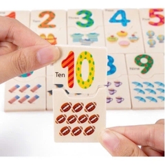 Thẻ Học Đếm Số Thông Minh Bằng Gỗ Cho Bé Giúp Phát Triển Tư Duy Và Kỹ Năng Cơ Bản -POPIKIDS