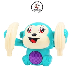 Đồ Chơi Con Khỉ Nhào Lộn Giải Trí Cho Trẻ Em – Khỉ Con Xoay 360 Độ Có Nhạc Và Đèn Đáng Yêu -POPIKIDS