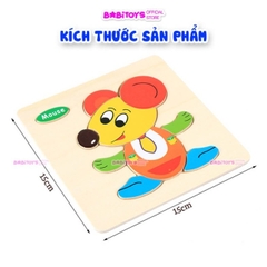 Tranh Ghép Hình 3D Gỗ Nổi Nhiều Mẫu Cho Bé Vừa Học Vừa Chơi, Giúp Phát Triển Tư Duy Và Kỹ Năng Vận Động- POPIKIDS