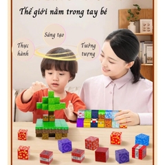Khối Nam Châm Từ Tính Đa Dạng Màu Sắc - Đồ Chơi Lắp Ráp Khối Xây Dựng -POPIKIDS