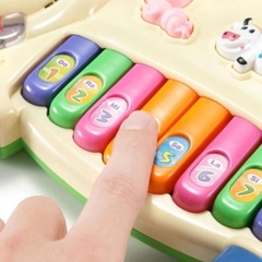 Đàn Phát Nhạc Hình Thú Vui Nhộn Cho Bé, Chú Thỏ, Chó Dễ Thương, Mô Phỏng Tiếng Động Vật, Đàn Piano- POPIKIDS