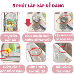 Thảm Nhạc Cho Bé Sơ Sinh Nằm Chơi – Nhiều Chế Độ Âm Thanh Kích Thích Thị Giác, Thính Giác, Đồ Chơi Phát Triển Cho Bé - POPIKIDS