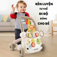 Xe Đẩy Tập Đi Đa Năng Phát Nhạc Kiêm Bàn Đồ Chơi Cho Bé Từ 6 Tháng Tuổi – Giúp Bé Vững Bước Đầu Đời -POPIKIDS