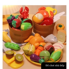 Bộ 3 Giỏ Cắt Hoa Quả 36 Chi Tiết – Đồ Chơi Trái Cây Bóc Vỏ, Thái Rau Củ Giúp Bé Học Về Thực Phẩm Và Kỹ Năng -POPIKIDS