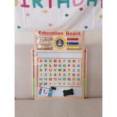 Bảng EDU Học Ghép Số Và Chữ 2 Mặt Cho Bé, Tặng Kèm Bộ Chữ Số Bằng Nam Châm Giúp Bé Học Vừa Chơi Vừa Học- POPIKIDS