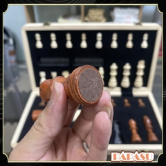 Bộ Cờ Vua 2 Trong 1 Nam Châm Gỗ Tần Bì Cao Cấp | Bàn Gập 39x39x2.5cm | Chất Lượng Cho Người Lớn Và Trẻ Em - POPIKIDS