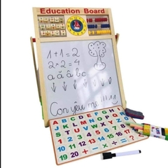 Bảng EDU Học Ghép Số Và Chữ 2 Mặt Cho Bé, Tặng Kèm Bộ Chữ Số Bằng Nam Châm Giúp Bé Học Vừa Chơi Vừa Học- POPIKIDS