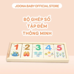 Thẻ Học Đếm Số Thông Minh Bằng Gỗ Cho Bé Giúp Phát Triển Tư Duy Và Kỹ Năng Cơ Bản -POPIKIDS