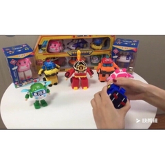 Hộp 6 Thành Viên Biệt Đội Robocar Poli Biến Hình Thành Máy Bay Và Robot Cho Bé Thỏa Sức Vui Chơi -POPIKIDS