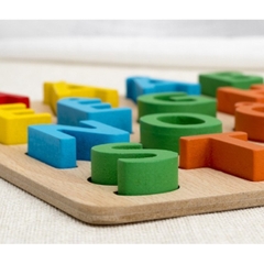 Bảng Chữ Cái Tiếng Việt Bằng Gỗ Nổi Cho Bé, Có Số Và Hình, Kích Thước 30x22cm, Giúp Phát Triển Tư Duy- POPIKIDS