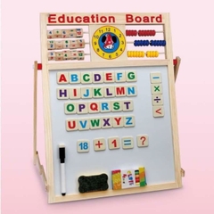 Bảng EDU Học Ghép Số Và Chữ 2 Mặt Cho Bé, Tặng Kèm Bộ Chữ Số Bằng Nam Châm Giúp Bé Học Vừa Chơi Vừa Học- POPIKIDS