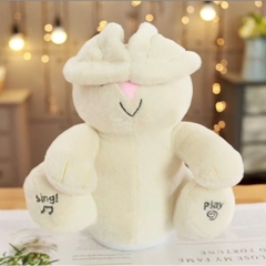 Thú Bông Ú Òa – Thỏ Trắng Ú Òa Có Nhạc, Đồ Chơi Mềm Mại Đáng Yêu Cho Bé -POPIKIDS