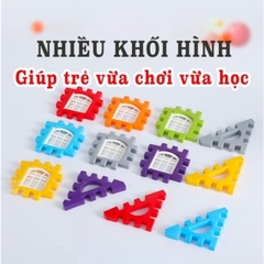 Bộ Đồ Chơi Lắp Ghép Khối Xây Dựng 150 Chi Tiết, LEGO Xây Nhà Có Cửa Mở Giúp Bé Phát Triển Trí Thông Minh Và Sáng Tạo - POPIKIDS