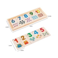 Thẻ Học Đếm Số Thông Minh Bằng Gỗ Cho Bé Giúp Phát Triển Tư Duy Và Kỹ Năng Cơ Bản -POPIKIDS