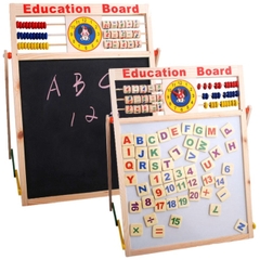 Bảng EDU Học Ghép Số Và Chữ 2 Mặt Cho Bé, Tặng Kèm Bộ Chữ Số Bằng Nam Châm Giúp Bé Học Vừa Chơi Vừa Học- POPIKIDS