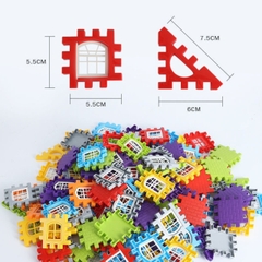 Bộ Đồ Chơi Lắp Ghép Khối Xây Dựng 150 Chi Tiết, LEGO Xây Nhà Có Cửa Mở Giúp Bé Phát Triển Trí Thông Minh Và Sáng Tạo - POPIKIDS