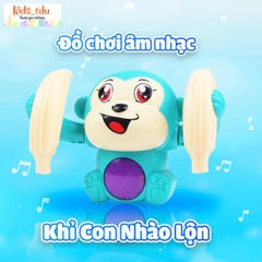 Đồ Chơi Con Khỉ Nhào Lộn Giải Trí Cho Trẻ Em – Khỉ Con Xoay 360 Độ Có Nhạc Và Đèn Đáng Yêu -POPIKIDS