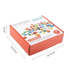 Đồ Chơi Xâu Hạt Gỗ 75 Chi Tiết Cực Dễ Thương Giúp Bé Rèn Luyện Sự Khéo Léo -POPIKIDS