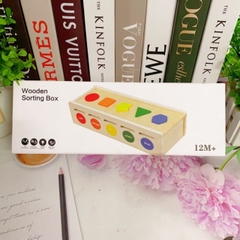 Hộp Thả Hình Khối Màu Sắc Montessori Cho Bé – Phát Triển Tư Duy, Nhận Biết Màu Sắc Và Kỹ Năng Vận Động Tinh - POPIKIDS