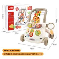 Xe Đẩy Tập Đi Đa Năng Phát Nhạc Kiêm Bàn Đồ Chơi Cho Bé Từ 6 Tháng Tuổi – Giúp Bé Vững Bước Đầu Đời -POPIKIDS