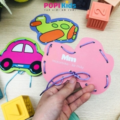 Bộ Đồ Chơi Xỏ Dây Hình Con Vật Ngộ Nghĩnh – Tăng Khả Năng Tập Trung & Khéo Léo Cho Bé