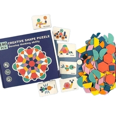 Đồ Chơi Giáo Dục Cao Cấp Cho Bé – Khối Tangram 180 Mảnh Giúp Bé Tư Duy Sáng Tạo Tangram 180 mã MS-180 - POPIKIDS