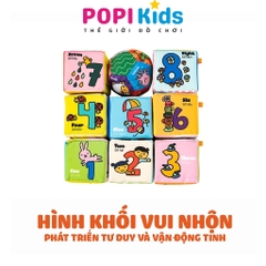 [TẶNG BÓNG VẢI] Bộ 8 Khối Xúc Xắc Vải Lalala Baby – Đồ Chơi Vừa Học Vừa Chơi Cho Bé | TRAVEL BLOCK Vui Nhộn, An Toàn