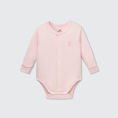 (Newborn) LP - Body chip dài tay La Pomme mềm mịn - Hồng