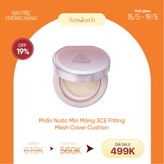 Phấn Nước Tiệp Da 3CE Fitting Mesh Cover Cushion 11g