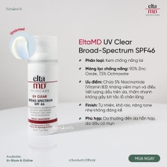 Kem Chống Nắng EltaMD UV Clear Broad-Spectrum SPF46 (Untinted)