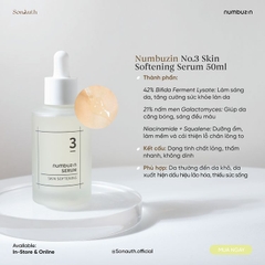 Tinh Chất Dưỡng Ẩm Mềm Mịn Numbuzin No.3 Skin Softening Serum 50ml