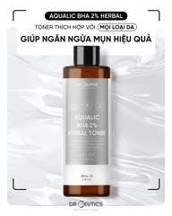 Dung Dịch Cân Bằng DrCeutics Aqualic BHA 2% Herbal Toner