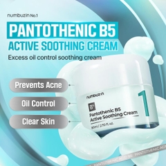 Kem Dưỡng Numbuzin No1 Pantothenic B5 Active Smoothing Cream 80ml