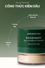 Bột Gội Khô Kiềm Dầu Aromatica Rosemary Dry Shampoo Powder 10g