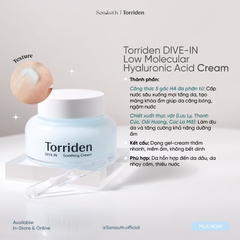 Kem Dưỡng Torriden Low Molecular Hyaluronic Acid Soothing Cream 100ml