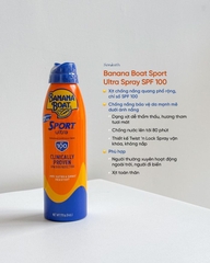 Xịt Chống Nắng Banana Boat Sport Suncreen Spray 170g