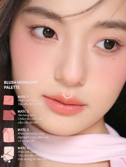 Bảng Má Hồng Và Bắt Sáng Judydoll Blush & Highlight Palette 9g
