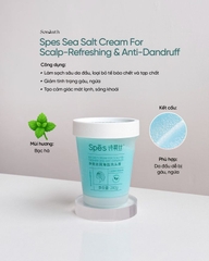 Kem Tẩy Tế Bào Chết Da Đầu Spes Sea Salt Cream For Scalp Cleansing And Hair Puffy 280g