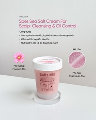 Kem Tẩy Tế Bào Chết Da Đầu Spes Sea Salt Cream For Scalp Cleansing And Hair Puffy 280g