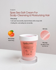 Kem Tẩy Tế Bào Chết Da Đầu Spes Sea Salt Cream For Scalp Cleansing And Hair Puffy 280g