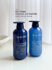 Bộ Gội Xả Muối Biển Spes Sea Salt Hyaluronic Acid Hydrating 600ml