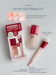 Bộ Kem Nền Kèm Cọ Espoir Be Velvet Foundation 2025 SPF22 30g + Pore Blur Foundation Brush