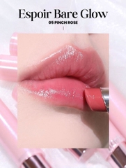 Set Son Espoir Bare Glow Lip Balm + Tint Glaze Ginger Peach Mini Set