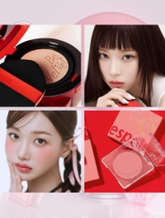 Set Phấn Nước Espoir Be Velvet Cover Cushion Set (Refill + Cheek Keyring)